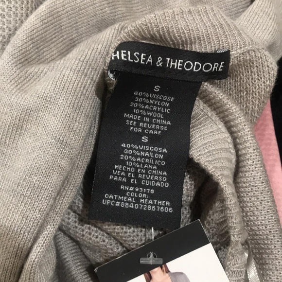 Chelsea & theadore long open cardigan side pockets Sz S NWT duster - Picture 6 of 6